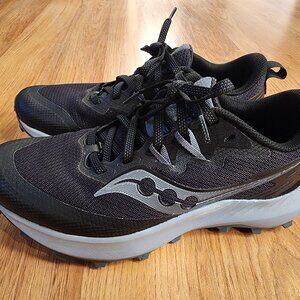Saucony Women Peregrine 14 Black Trail Running Shoes Size 8